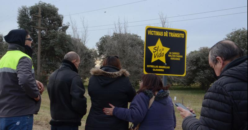 Pintaron una Estrella Amarilla por un motociclista que murioacute en la ruta