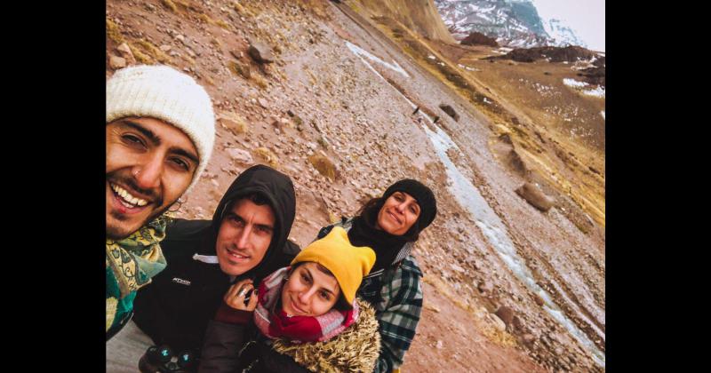 Junto a Pedro y Marianela compañeros de aventuras en el Aconcagua