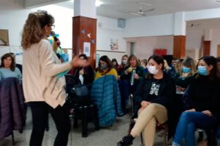 Encuentro de la Mesa Local contra la Violencia con referentes de Educacioacuten