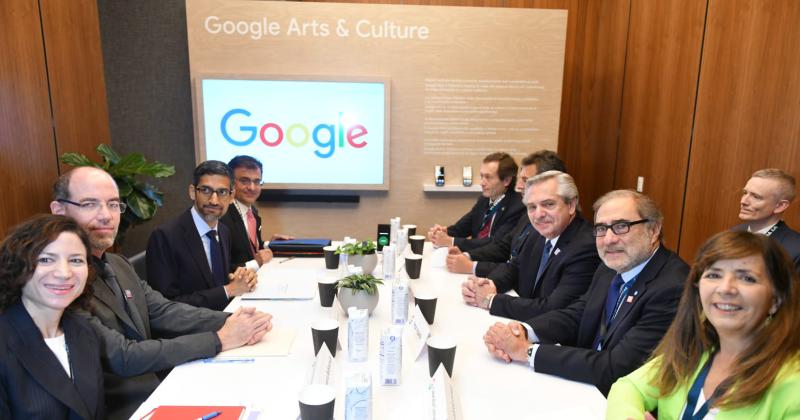 Fernaacutendez se reunioacute con el CEO de Google Sundar Pichai