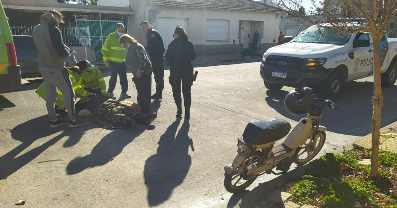 Un motociclista herido tras un choque por alcance