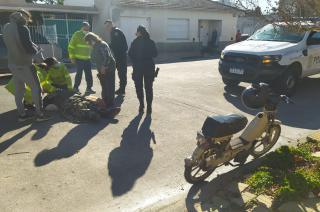 Un motociclista herido tras un choque por alcance