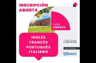 Cursos de idiomas en la Facultad de Derecho de Azul