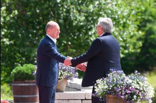 Cumbre del G7- el Presidente llegoacute al complejo de Schloss Elmau 