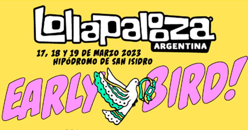 Fechas confirmadas por la edicioacuten 2023 del Lollapalooza Argentina