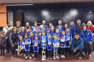 Los protagonistas reconocidos el pasado lunes en el club