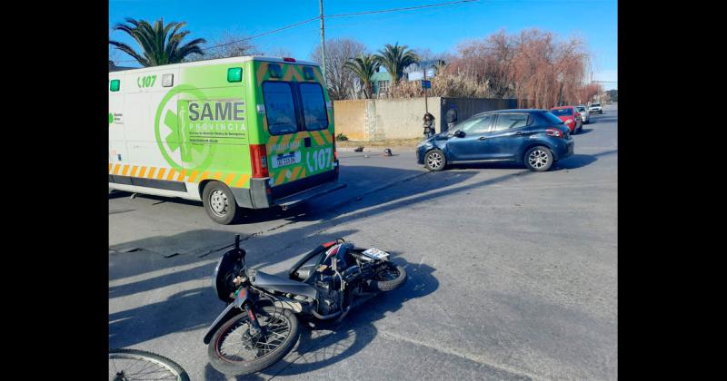 Choque sin heridos en barrio Sarmiento Norte