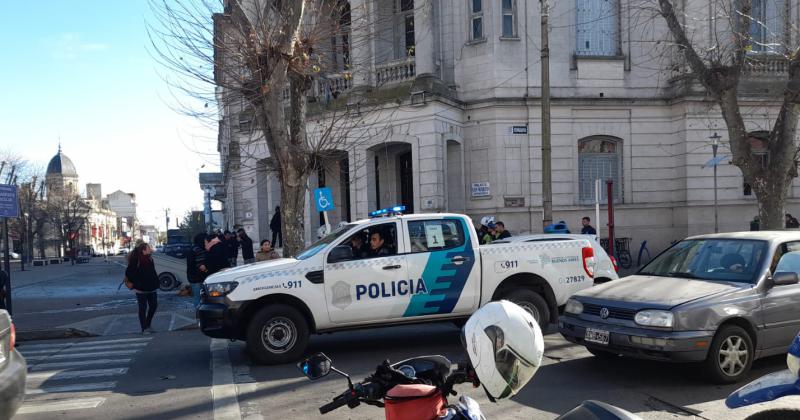 Momento en el que el protestante era aprehendido