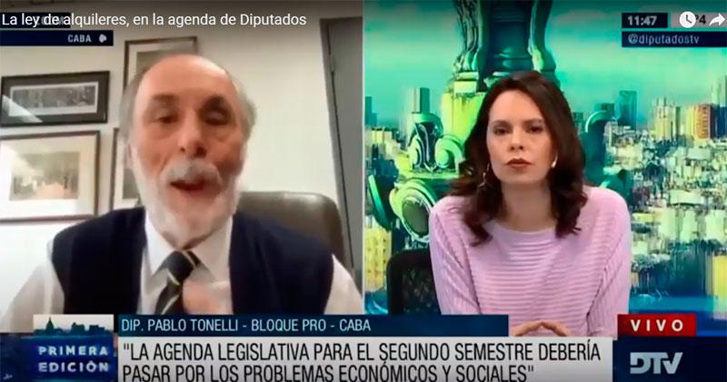 La ley de alquileres en la agenda de Diputados 