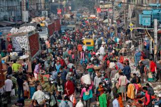 Un mercado de Kolkata en India el país que est� por convertirse en el m�s poblado del mundo