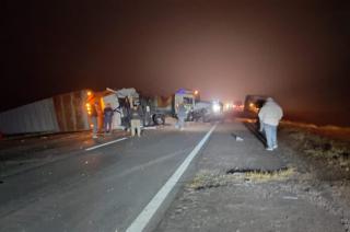 Las Flores- un camionero fallecioacute en un accidente en la ruta 3