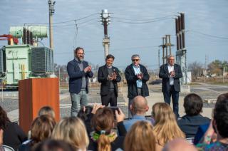 Kicillof inauguroacute la obra energeacutetica que une Pehuajoacute y General Villegas