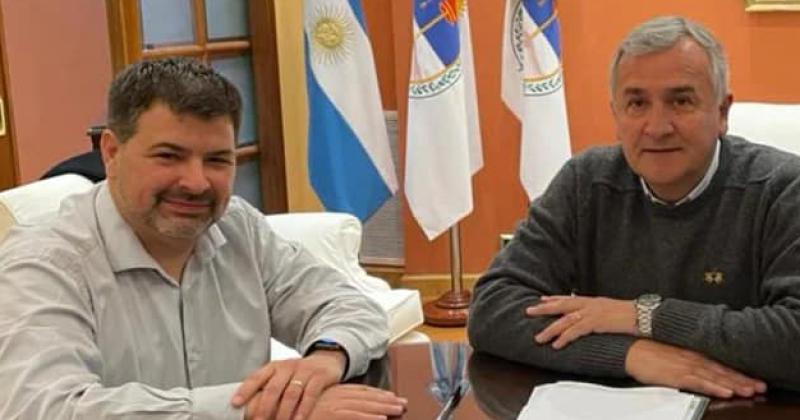 Franco Cominotto junto a Gerardo Morales