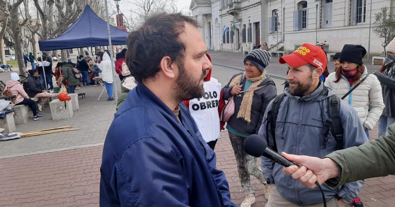 La Unidad Piquetera realizoacute una Olla Popular en la Plaza Central