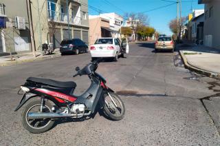 Una motociclista derivada al Hospital tras un choque en San Vicente