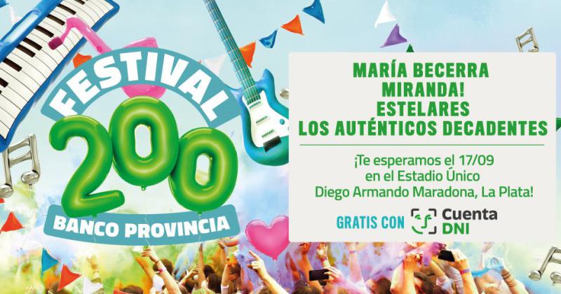 Banco Provincia celebra su Bicentenario con un festival de muacutesica en el Estadio Uacutenico