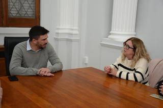 Ezequiel Galli recibioacute a la senadora provincial Claudia Rucci 