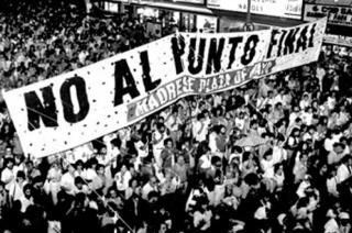 Marcha contra la Ley del Punto Final desde el Obelisco hasta la Plaza de los dos Congresos