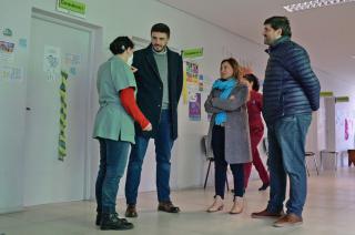 Ezequiel Galli de recorrida por el barrio Villa Mailin