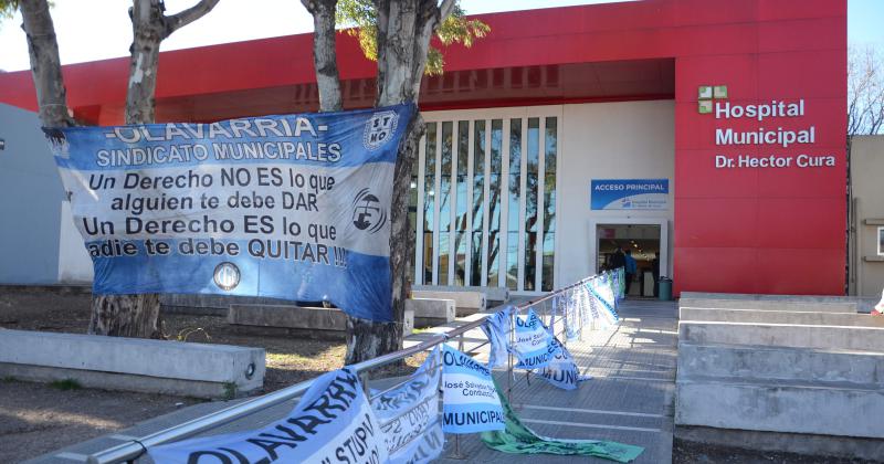 Las medidas de fuerza se materializan en el Hospital municipal entre otras �reas