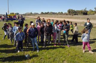 La Pentildea Roja Olavarriacutea festejo el Diacutea de la Nintildeez junto al Merendero de Cata