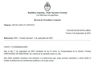 Jujuy y Mendoza no adhieren al feriado nacional