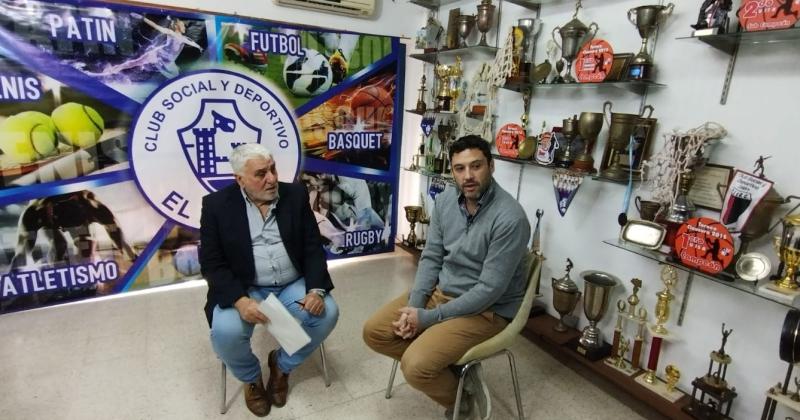 El Tano Zangara con Leandro Lanceta para conocer la actualidad del Club El Fortín