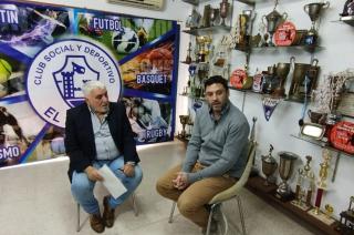 El Tano Zangara con Leandro Lanceta para conocer la actualidad del Club El Fortín