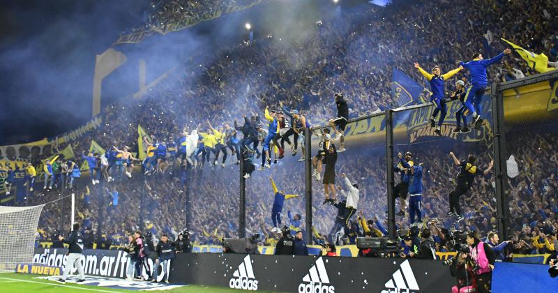 El Popular en el festejo de Boca ante River 