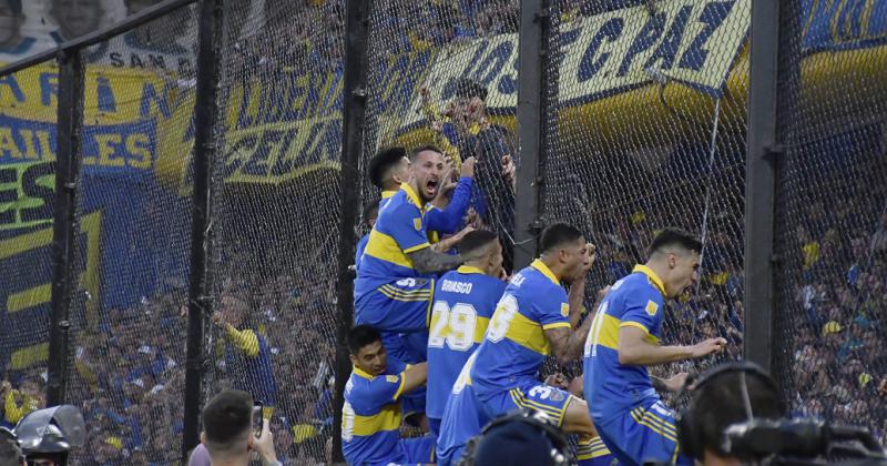 El Popular en el festejo de Boca ante River 