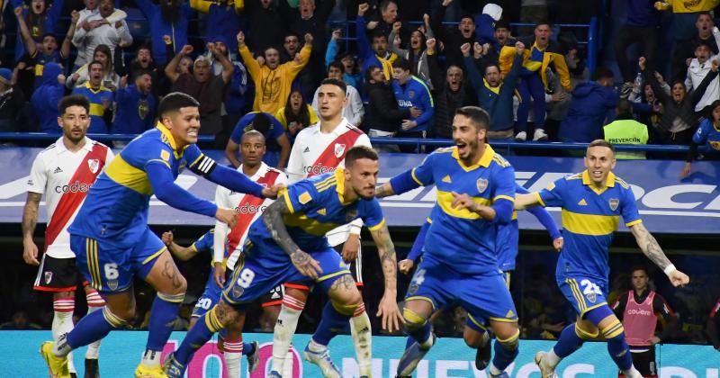 El Popular en el festejo de Boca ante River 