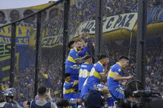 El Popular en el festejo de Boca ante River 