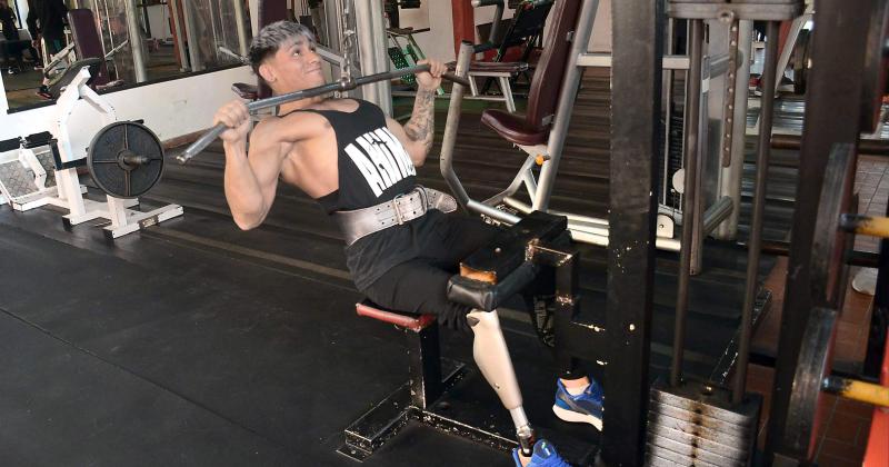 Darío DAgostino en su día de entrenamiento