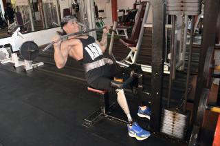 Darío DAgostino en su día de entrenamiento