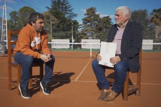 Mario Giacomaso y Carlos Zangara en la entrevista de la Unión de Clubes que se emitir� el próximo martes por Canal Local