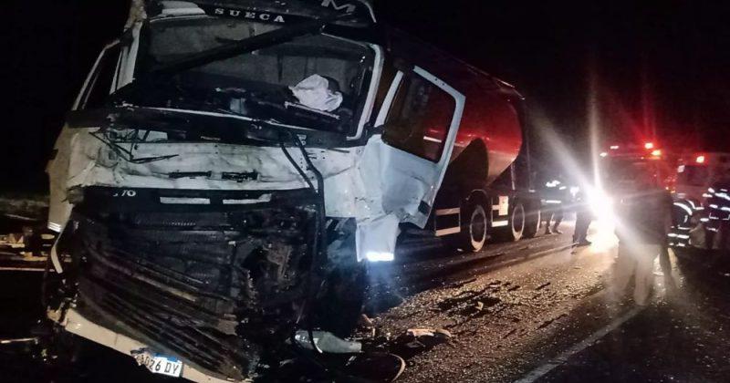 Tres camiones protagonizaron un choque en la Ruta 3