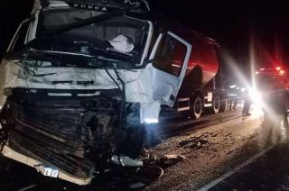 Tres camiones protagonizaron un choque en la Ruta 3