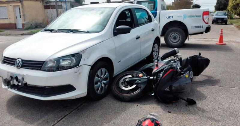 Un motociclista trasladado al Hospital tras un accidente 