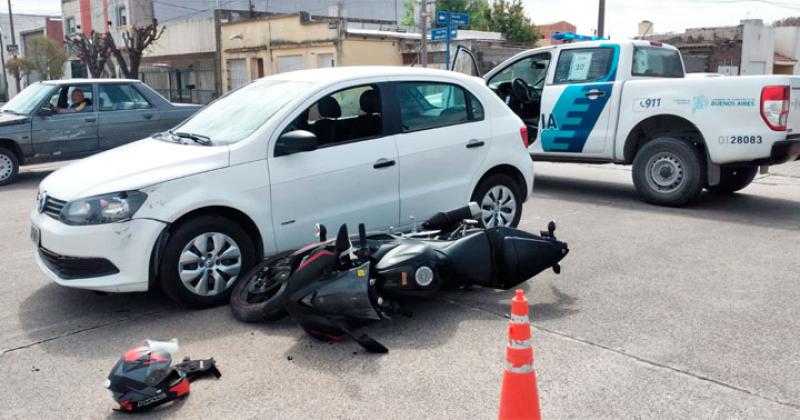 Un motociclista trasladado al Hospital tras un accidente 