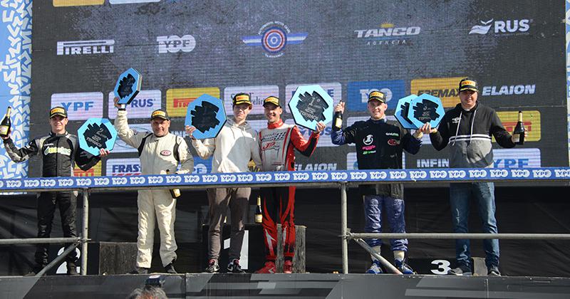 Los 3 binomios que integraron el podio del Top Race Junior