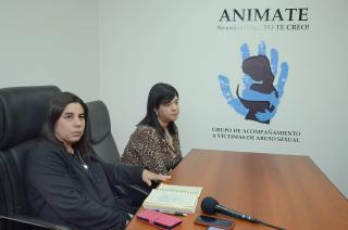 La referente Liliana Cuenca junto a la abogada Natasha Targiano en la inauguración de la sede