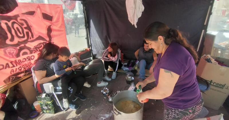 El acampe del Frente de Organizaciones en Lucha en fotos