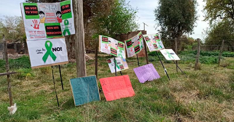 Barrio Los Cuarteles- vecinos marcharon para visibilizar un abuso