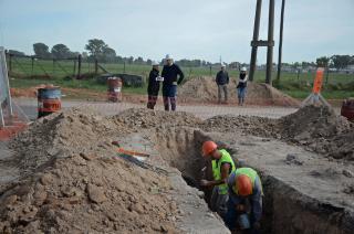 Inicioacute la obra para la ampliacioacuten del conducto pluvial en barrio Independencia