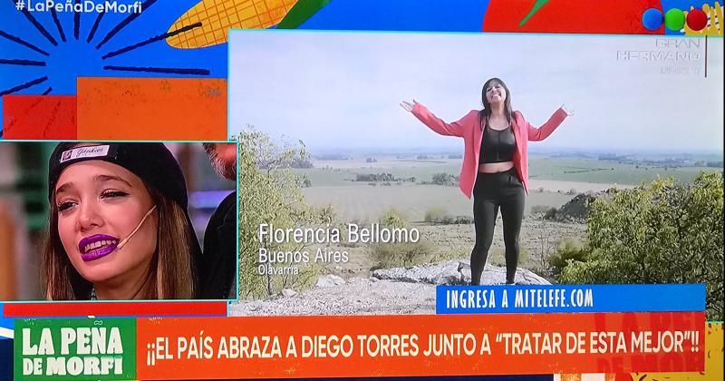 La cantante olavarriense Florencia Bellomo estuvo en La Pentildea de Morfi 