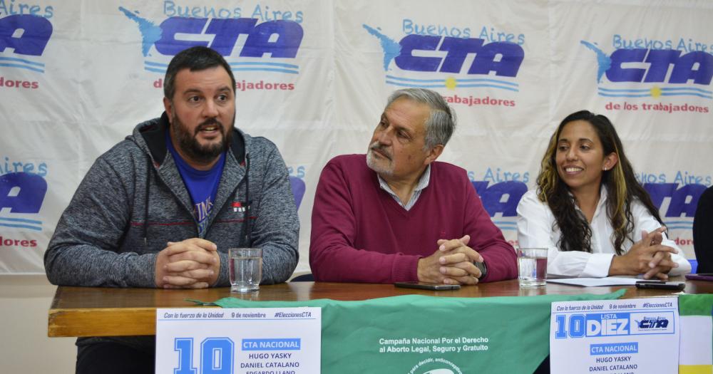 Se presentoacute la lista 10 de la CTA en Olavarriacutea 