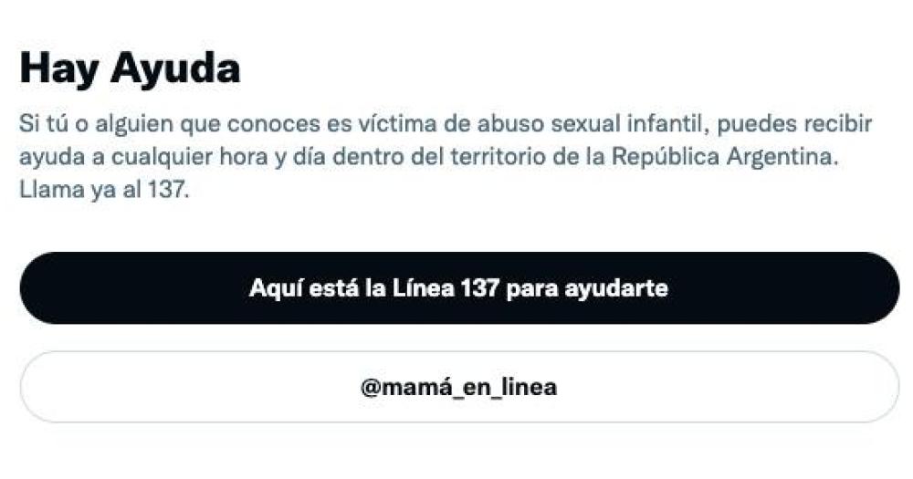 Llega a la Argentina HayAyuda una iniciativa de Twitter contra la explotacioacuten sexual infantil