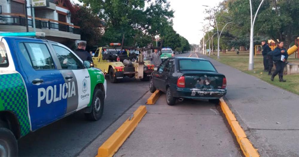 Accidente sin heridos- una conductora con alto nivel de alcohol en sangre