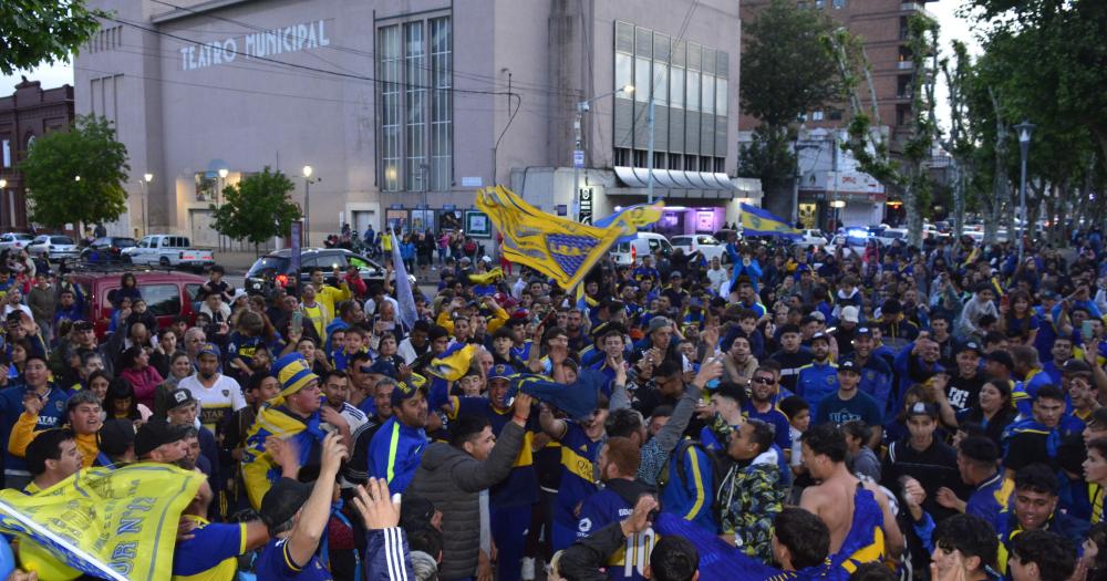 Boca tuvo su festejo en la ciudad