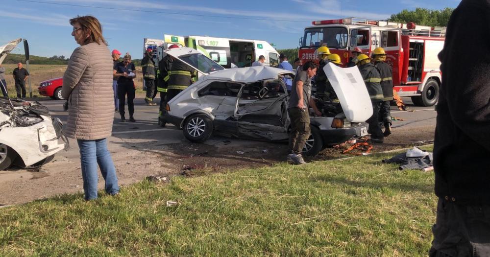 Fuerte choque a la altura del barrio AOMA- un herido de gravedad